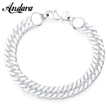 925 Sterling Silver Cuban Bracelet - Unisex Jewelry Gift for Women & Men