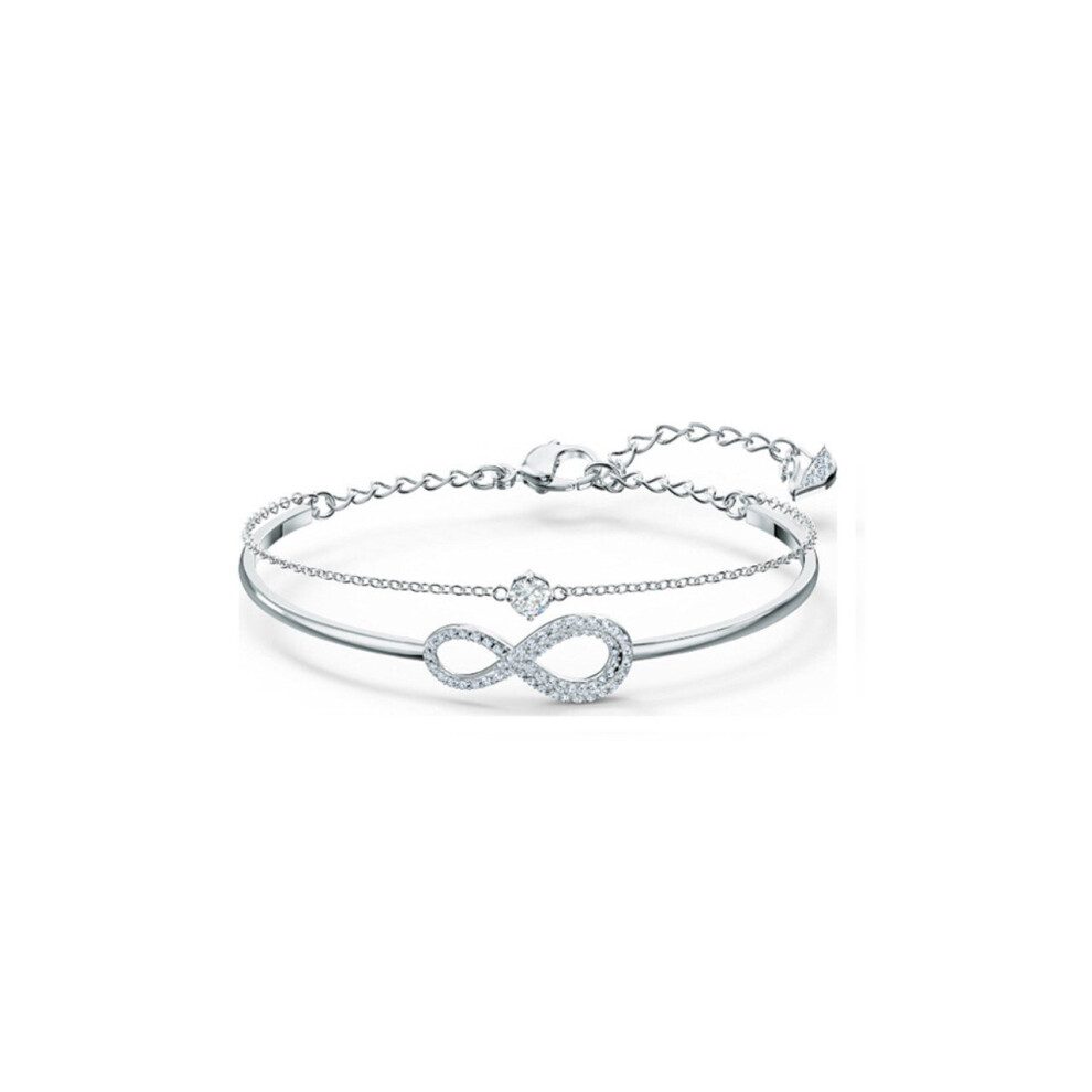 (Silver) Double Layer Infinity Bracelet