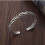 925 Sterling Silver Bangle Silver Retro Woven Bangle Gift For Men 3