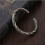 925 Sterling Silver Bangle Silver Retro Woven Bangle Gift For Men 2