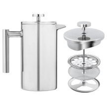 1000ml Cafetiere French Press 8 Cup Coffee Filter Pitcher