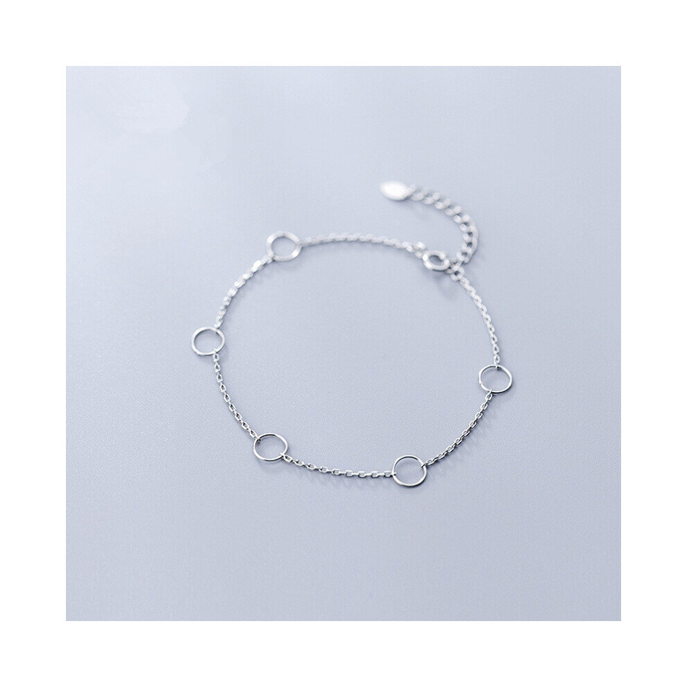 Real 925 Sterling Silver Hollow Round Circle Chain Bracelets For Women Ethnic Personality Jewelry Gift Accessories-image-OPC-PBSBHDK-NEW