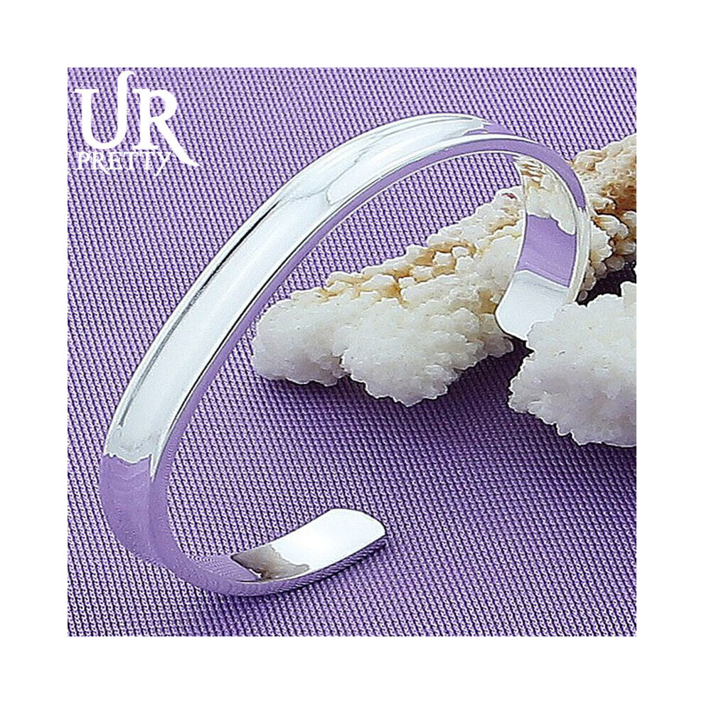 925 Sterling Silver 8mm Adjustable Bangle Bracelet For Man Women Wedding Engagement Party Jewelry Halloween Gift-image-OPC-PBSBJDQ-NEW