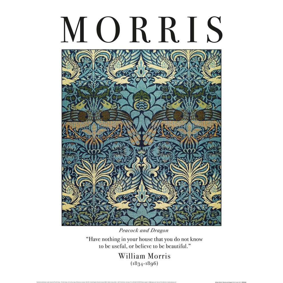 The Art Group William Morris (Peacock And Dragon) Size 30