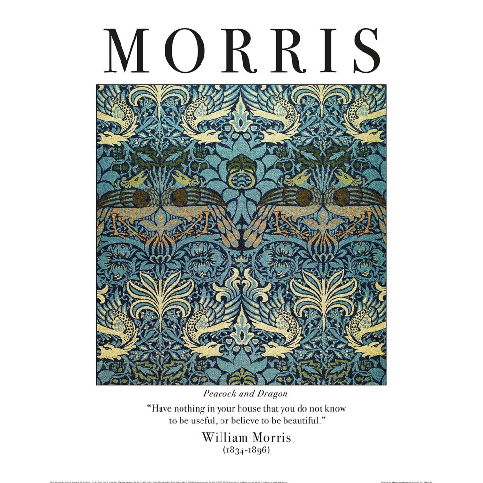 The Art Group William Morris (Peacock And Dragon) Size 40