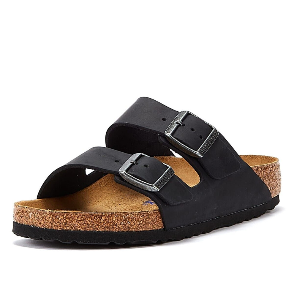 (EUR 44) Birkenstock Arizona SFB Unisex Black Sandals