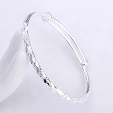 925 Sterling Silver Party Cuff Bracelet for Women Couples Creative Jewelry Adjustable Wedding Jewelry Gift