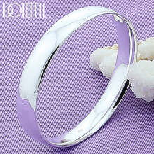 925 Sterling Silver 10mm Smooth Solid Bracelet Bangles for Women & Men - Wedding, Engagement & Party Jewelry