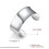 Alta Argento 925 Gioielli Bangle Bracciale Rotondo Grande Bangle Aperto Donne Uomini Gioielli 6