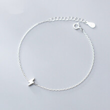 Minimalist 100% 925 Sterling Silver Mini Lightning Chain Bracelet for Women Girl Jewelry Birthday Gift