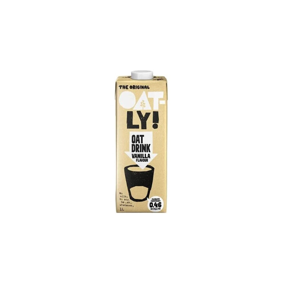 Oatly Oat Drink Vanilla Flavour 1L (1 Ã 6) Delicious And Tasty