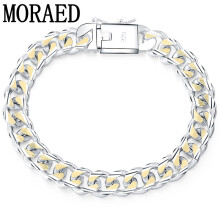 925 Sterling Silver Classic 10mm Cuban Chain Bracelet For Man Women Chain Link Bracelet Jewelry