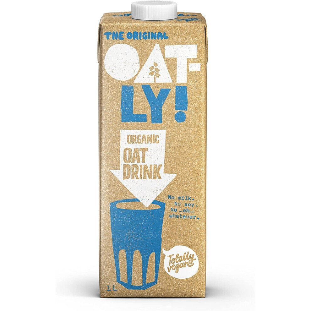 OATLY Organic Dairy Free Organic Oat Milk Drink, 1L (1 Ã 6) Delicious