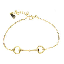 Real 100% 925 Sterling Silver Horse Lover Jewelry Three Snaffle Bit Pendant Silver Women Bracelet Charm Bracelet