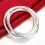 925 Sterling Silver Bracelet Bangles Women Three Lines Smooth High Solid Bracelet Bangles Jewelry 4
