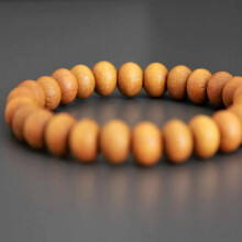 8mm Natural round Sandalwood gemstone beads Bracelet Wristband Relief Fancy National Style Chakra Pray Wrist Christmas