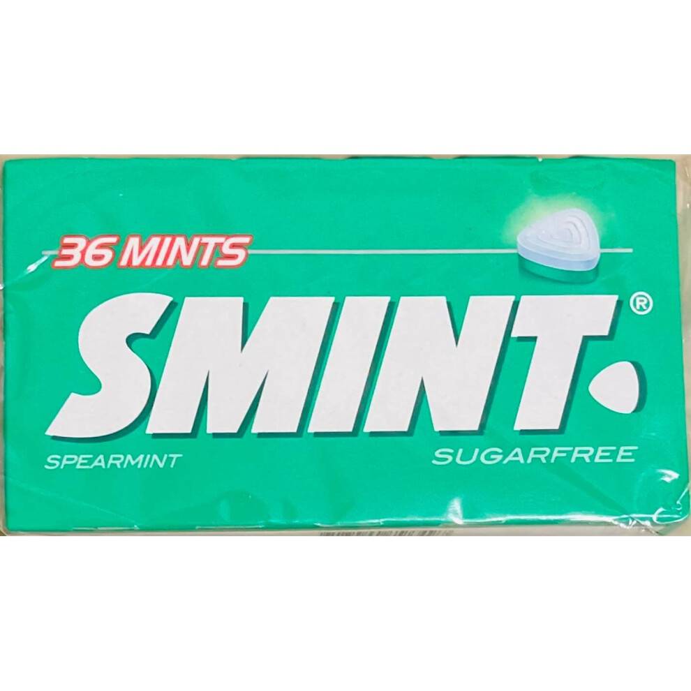 SMINTS 36 MINTS SPEARMINT SUGAR FREE 12 PACk