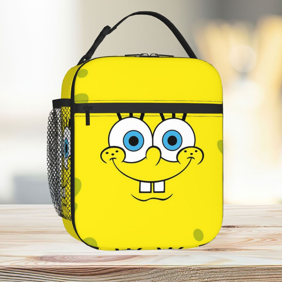 Famgem Lunch Bag Spongebob Tote Insulated Cooler Kids School Travel
