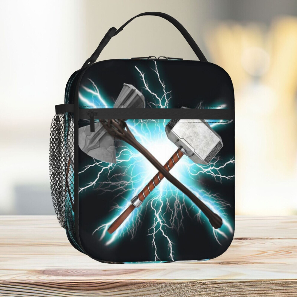 Lunch Bag Stormbreaker And Mjolnir Thor Tote Insulated Cooler Kids School Travel