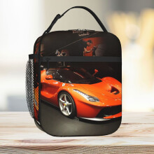 Lunch Bag Sport Car Tote Insulated Cooler Kids School Travel