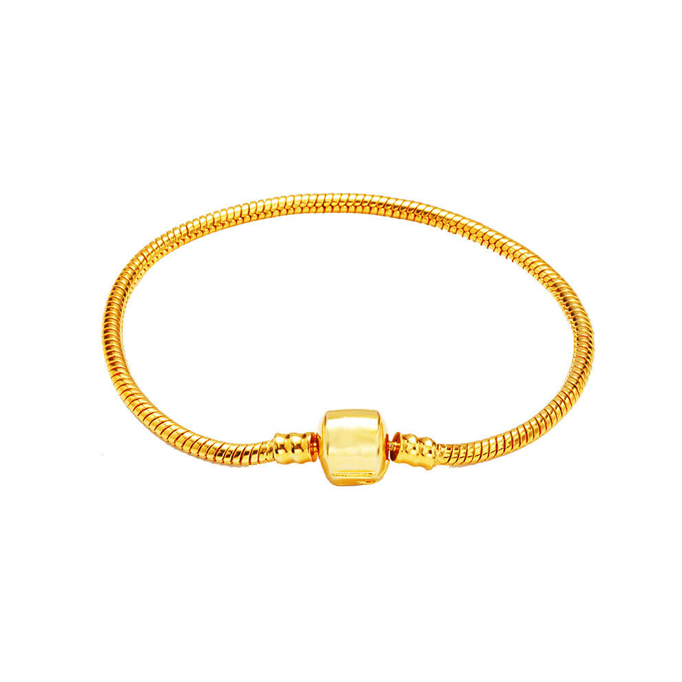 OMHXFC BE384 European Hot Fine Woman Girl Party Birthday Gift Basic DIY Accessories 24KT Snake Bracelet-image-OPC-PBSDGTM-NEW