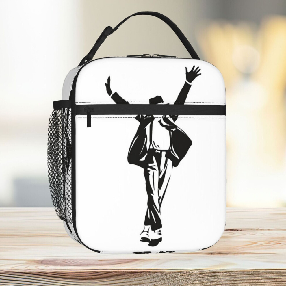 Lunch Bag Michael Jackson Tote Insulated Cooler Kids School Travel