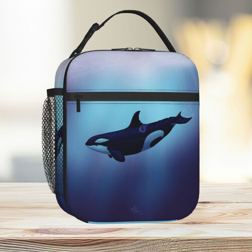 Lunch Bag Lost In Fantasy By Amber Marine ~ Orca Killer Whale Art, 2015 ...