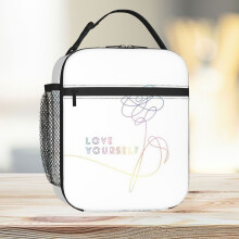 Lunch Bag Love Yourself Her O Version Army BTS Bangtan Sonyeondan Kpop Kdrama Merchandise Tote Insulated Cooler Kids School Travel