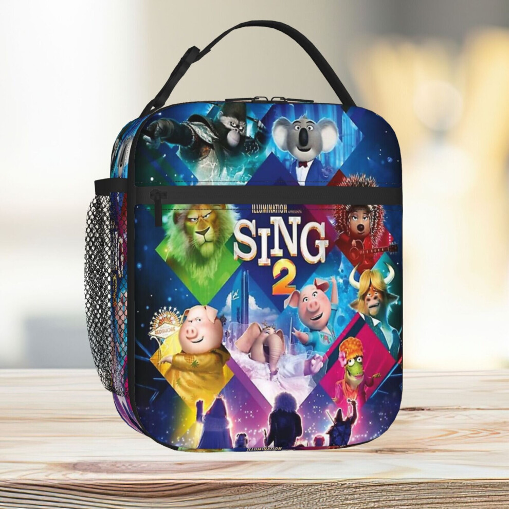 Lunch Bag Movie Sing 2 Tote Insulated Cooler Kids School Travel