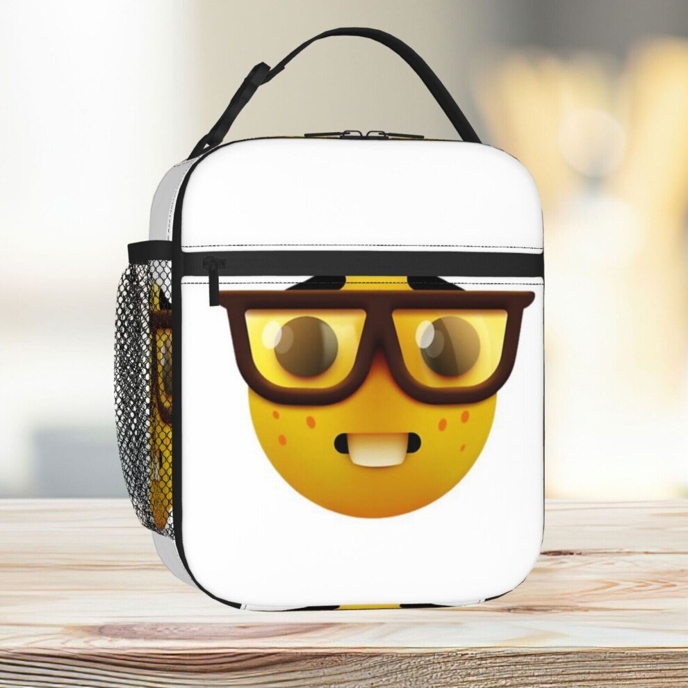 Lunch Bag GOOFY AHH, Nerd Emoji Tote Insulated Cooler Kids School Travel