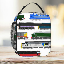 Lunch Bag Diesel Locomotives Tote Insulated Cooler Kids School Travel