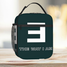 Lunch Bag Eminem Merch The Way I Am Tote Insulated Cooler Kids School Travel