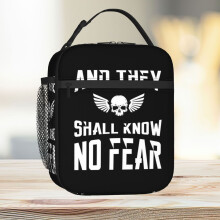 Lunch Bag And They Shall Know No Fear 40k Marine Wargaming Tabletop Miniatures Gamer Tote Insulated Cooler Kids School Travel