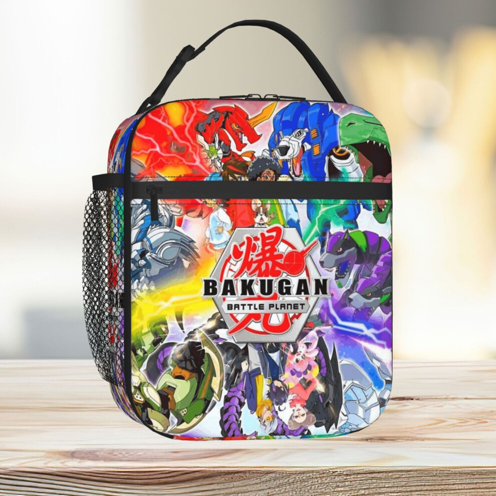 Lunch Bag Bakugan Tote Insulated Cooler Kids School Travel