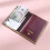 Pink Marble Pattern Passport Holder 2