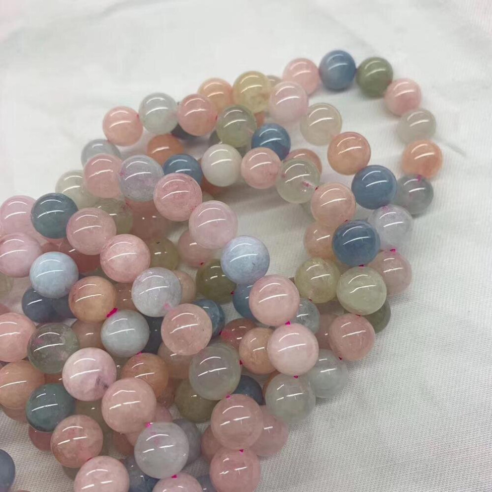 (MULTI-8mm beads 17cm) 6mm 8mm 10mm candy Morganite stone bracelet natural gemstone jewelry DIY loose bracelet for woman for !-image-OPC-PBSDQKX-NEW