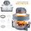 17L Halogen Convection Oven Air Fryer, 1400W, 60-Minute Timer, Extender Ring, Multi-Function Cooker 1