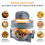17L Halogen Convection Oven Air Fryer, 1400W, 60-Minute Timer, Extender Ring, Multi-Function Cooker 3