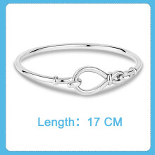 Femme Bracelet 925 Silver Infinity Knot Chain Bangle Bracelet for Women Jewelry Pulseira