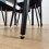 Black Clear Glass Dining Table With 4 Black Tufted Velvet Chairs Set 9