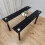 Black Clear Glass Dining Table With 6 Black Tufted Velvet Chairs Set 9