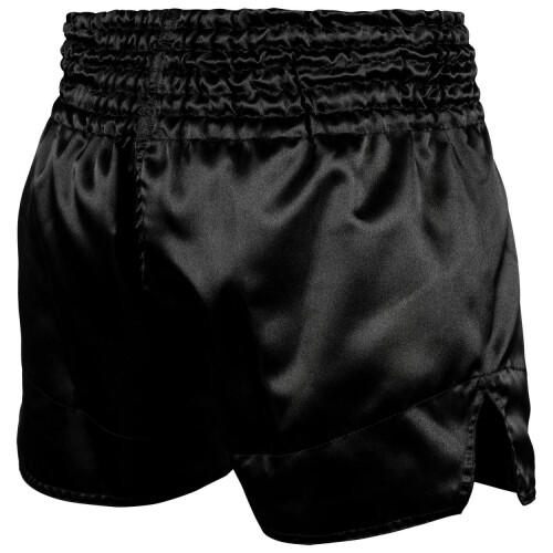 (X-Large) VENUM CLASSIC MUAY THAI SHORTS - BLACK/WHITE 1
