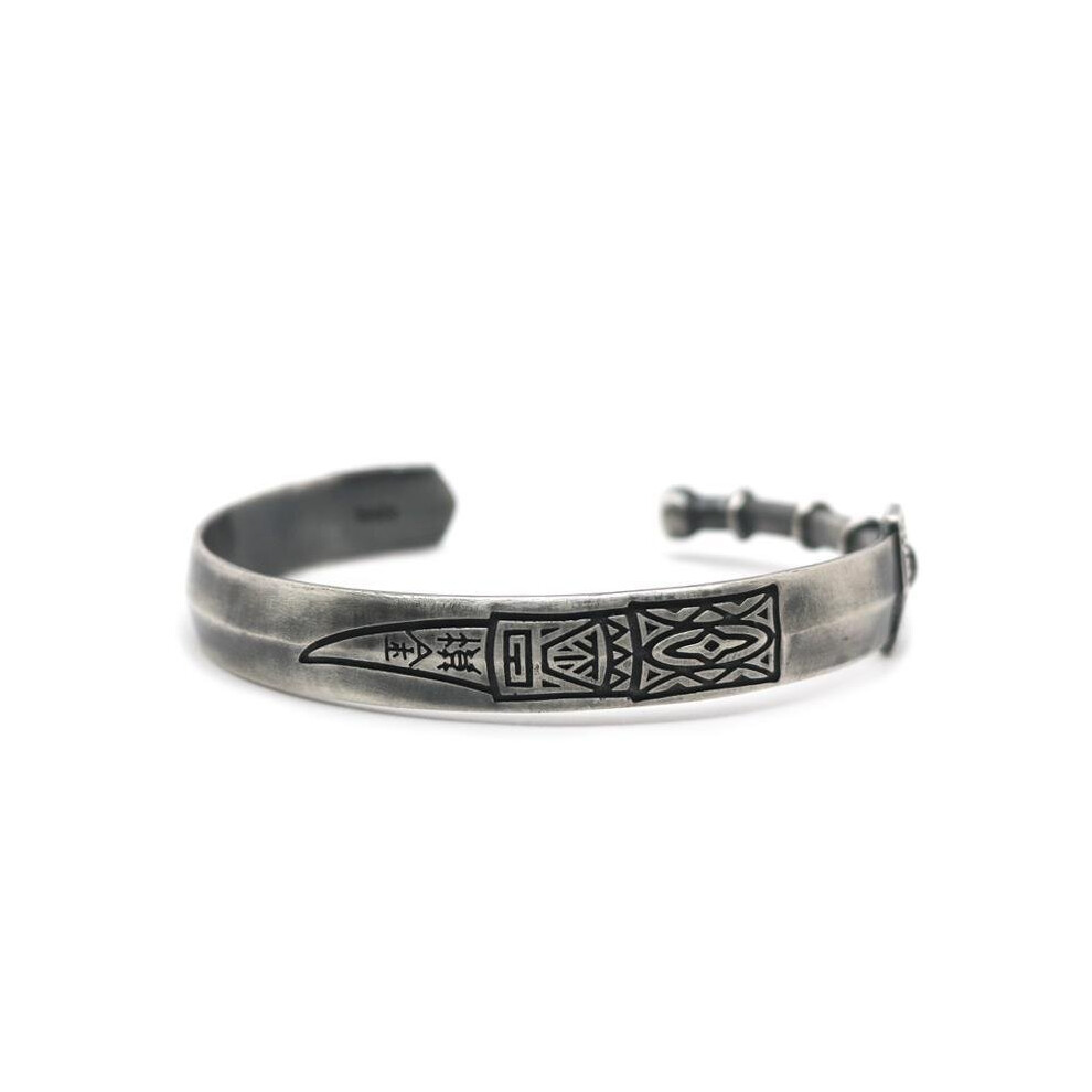Silver Bracelet Men Personality Chinese Style Retro Touching Symbols Sword Evil Guarding Lucky-image-OPC-PBSDWPG-NEW