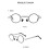 (2.5(Round)) Folding Reading Glasses Anti Fatigue Blue Light 5