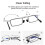 (2.5(Round)) Folding Reading Glasses Anti Fatigue Blue Light 6