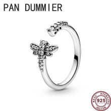 925 Sterling Silver Dragonfly Opening Lady Pan Ring Suitable For Engagement Gift High Diy Charm Jewelry