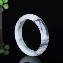 Natural Jade Bangle Bracelet Chinese Hand-Carved Charm Jewellery Accessories Amulet Men Women