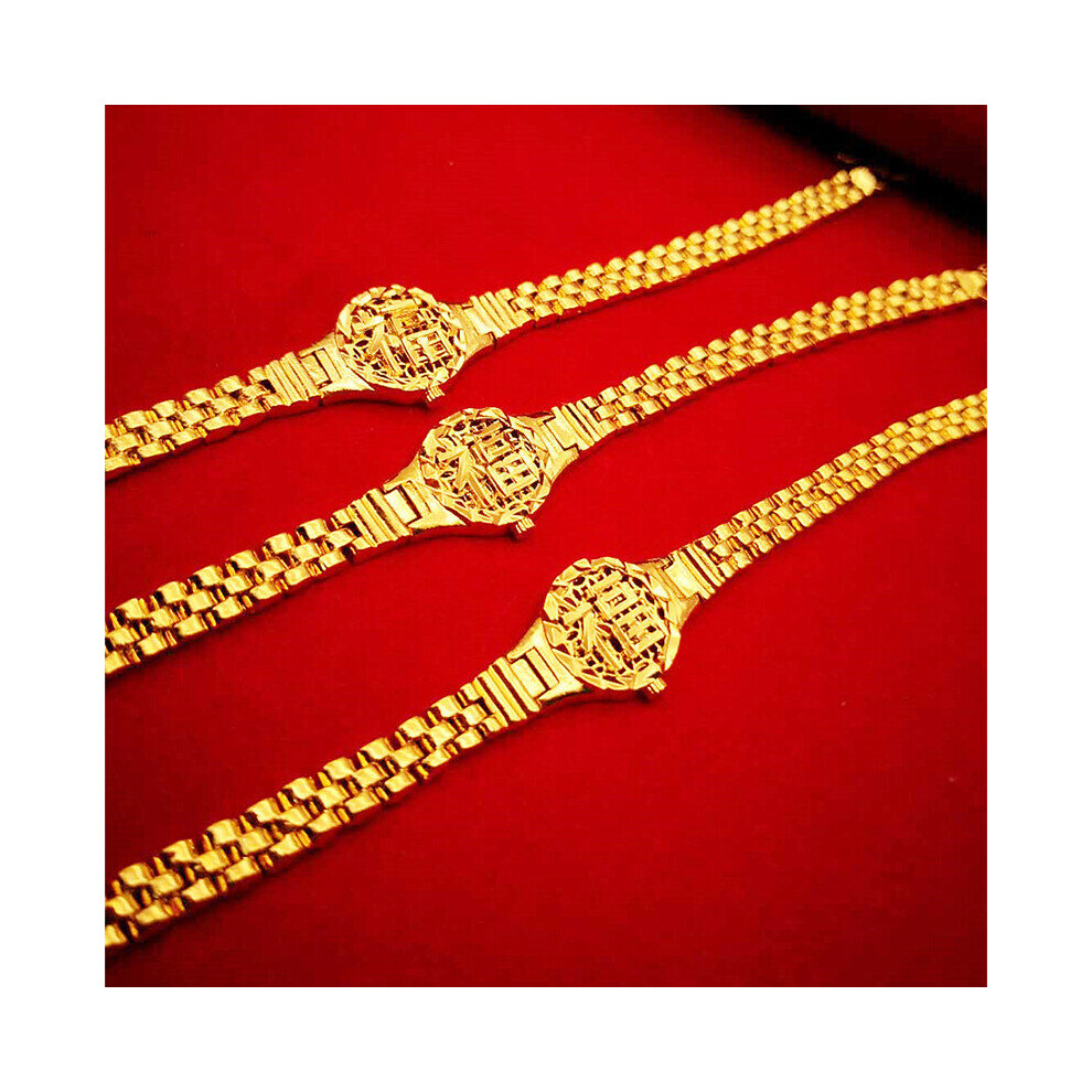 24K Plated Watch Chain Charm Bracelets for Women Bracelet Couples Jewelry Christmas-image-OPC-PBSFCSS-NEW