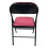 (Pink, 1) Artificial Faux Leather Home Office  Folding Chair 6