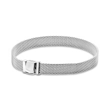 Reflexions Mesh Bracelet Sterling Silver S925 Watch Chain European And Clip Beads DIY Bangle Jewelry